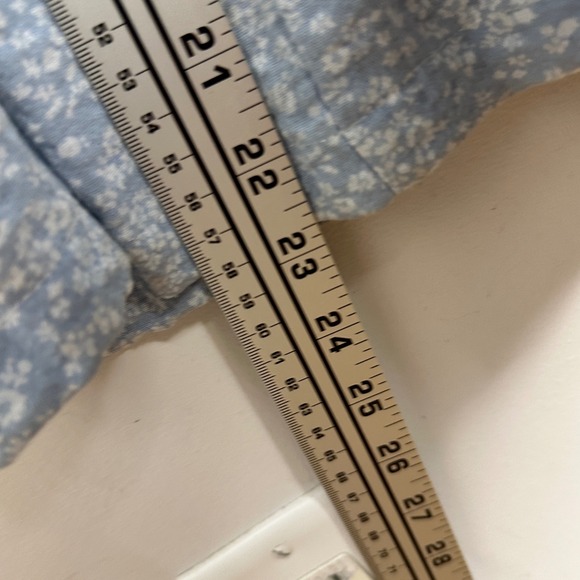 DISSH Blue Floral Wide Leg Tie Front Jumpsuit Womens Sz 6 Cottage‎ Fairy Prairie - Picture 16 of 16